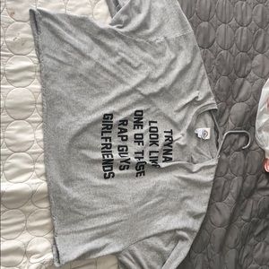 Long sleeve crop top